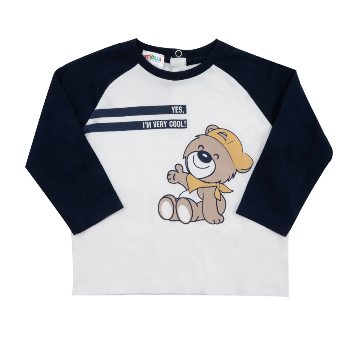 Maglia jersey bimbo bianco/blu