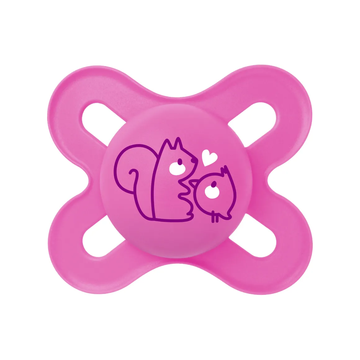 Mam succhietti original start 0-2m silicone bio-circolare conf. doppia rosa/grigio