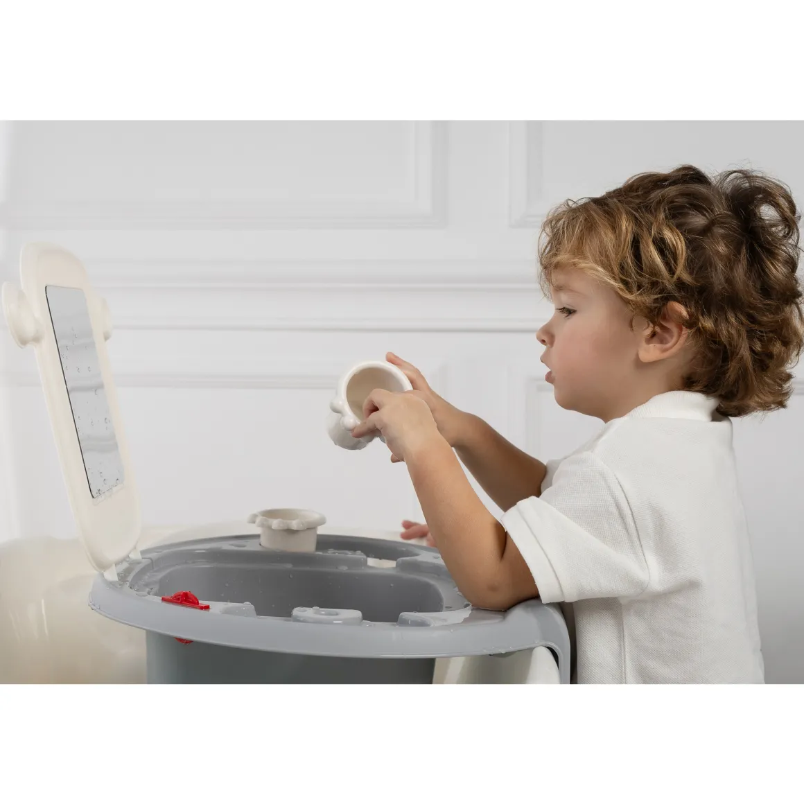 Mini lavandino space per bambini rosa monocolore – ok baby