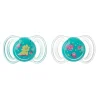 Neobaby succhietto anatomico silicone maxi 12m+ verde 2pz