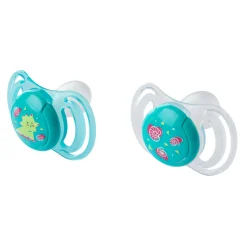 Neobaby succhietto anatomico silicone maxi 12m+ verde 2pz