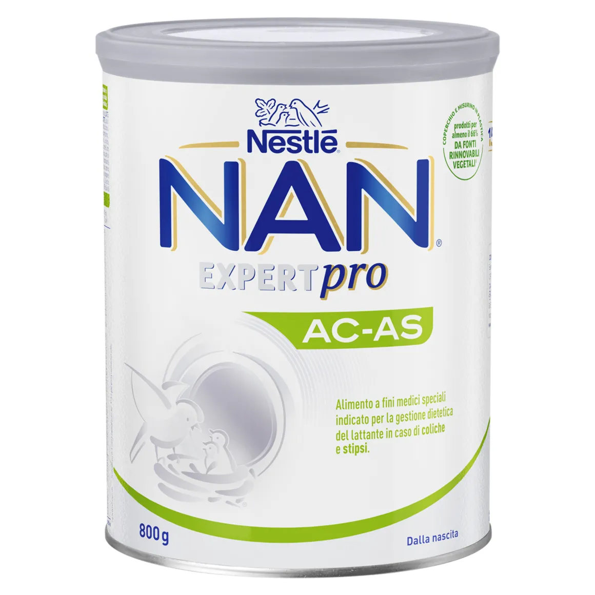 Nestlé nan expert pro ac-as latte in polvere latta 800g