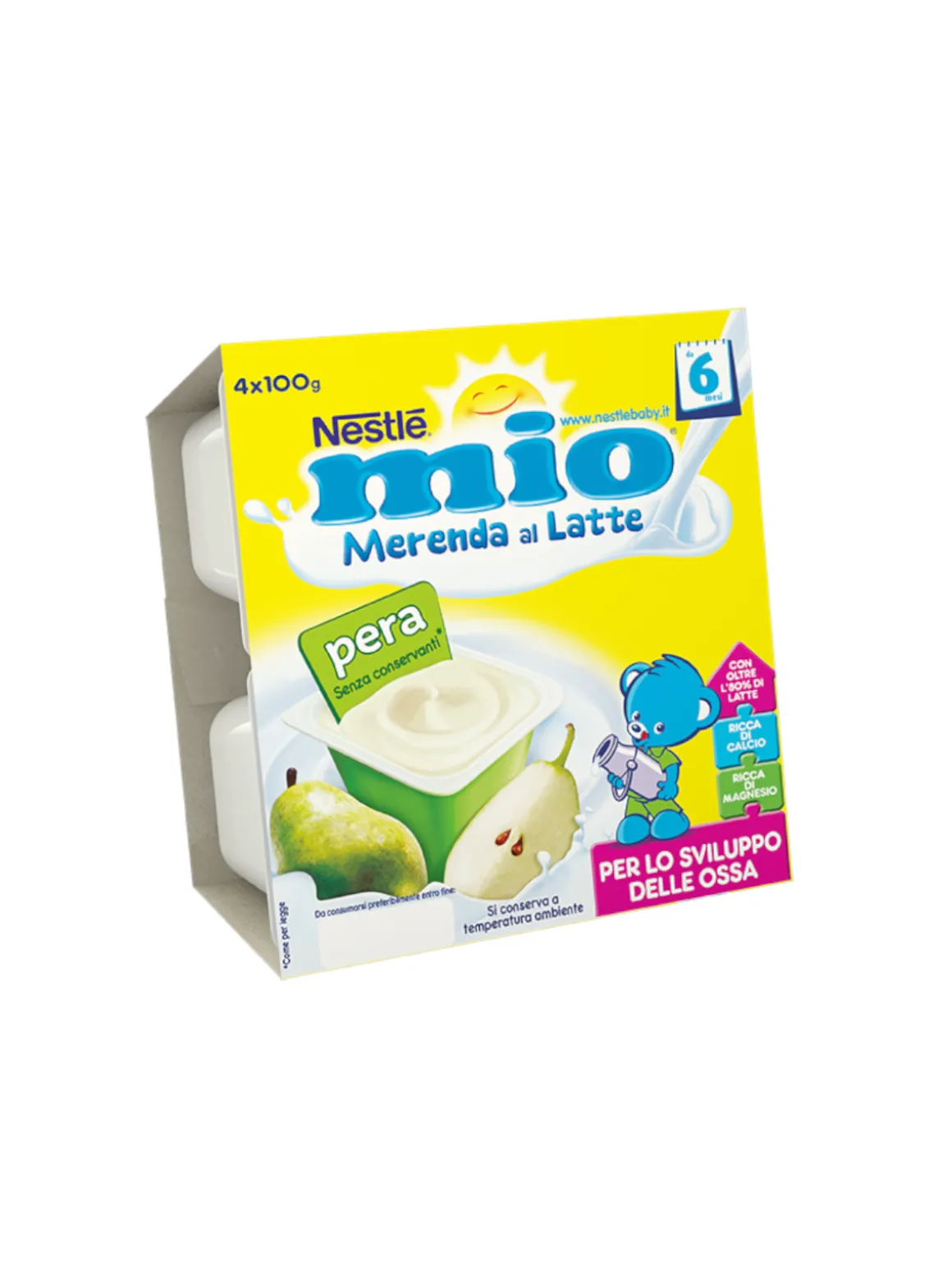 Nestle’ – merenda lattea pera 4×100 gr