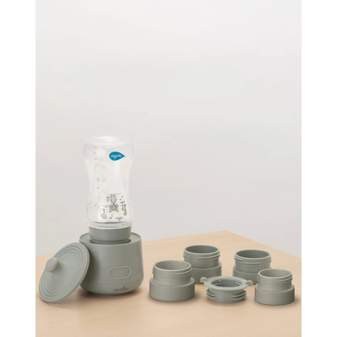 Nuvita scaldabiberon portatile universale warm’n’go sage green