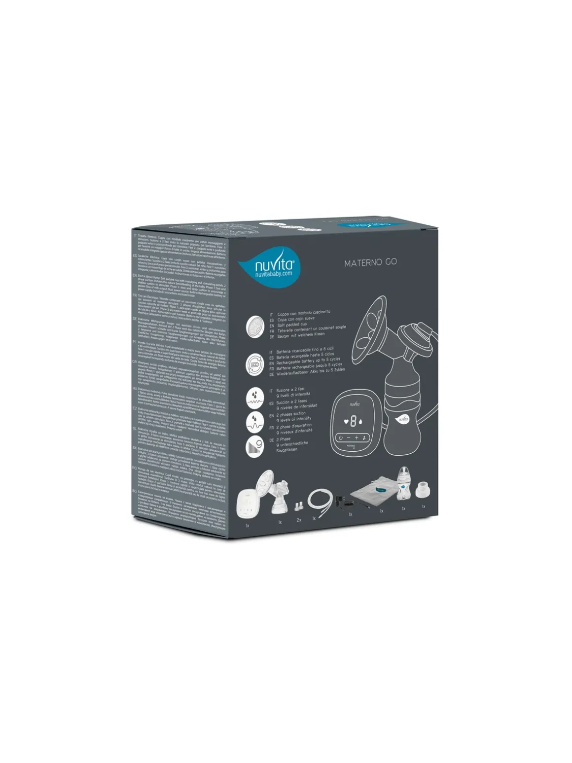 Nuvita tiralatte elettrico – materno go 1282m