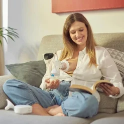 Nuvita tiralatte elettrico a 3 fasi con coppa per il seno intercambiabile