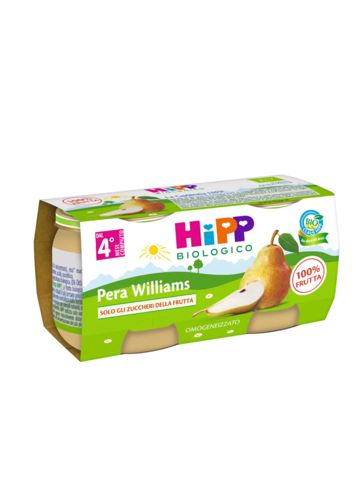 Omogeneizzato pera willams 100% 2x80g