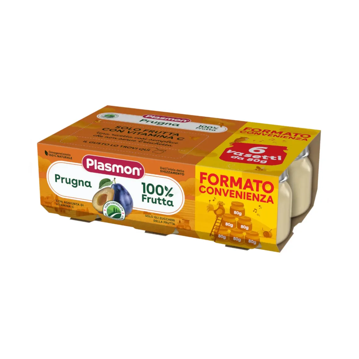 Omogeneizzato prugna 6×80 gr – plasmon