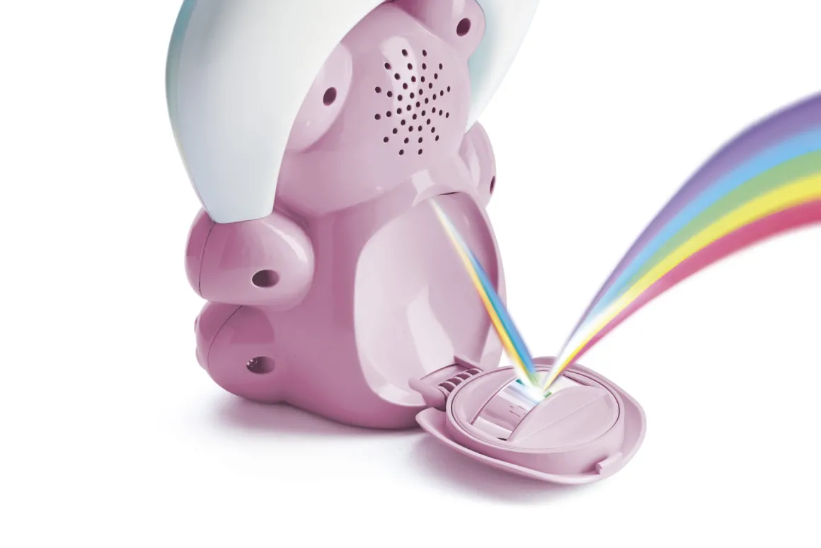 Orsetto arcobaleno rosa – morbido e colorato