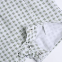 Pagliaccetto elegante, in cotone, apertura sulla schiena e a patello