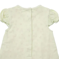 Pagliaccetto jersey bimba verde floreale
