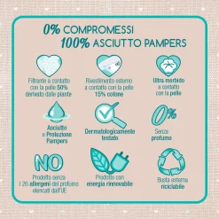 Pampers naturello 0% profumo, taglia 3 (4-9 kg) – 22 pz