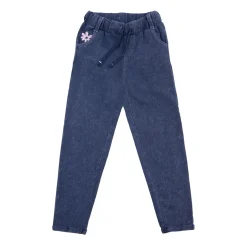 Pantalon french terry bimba blu