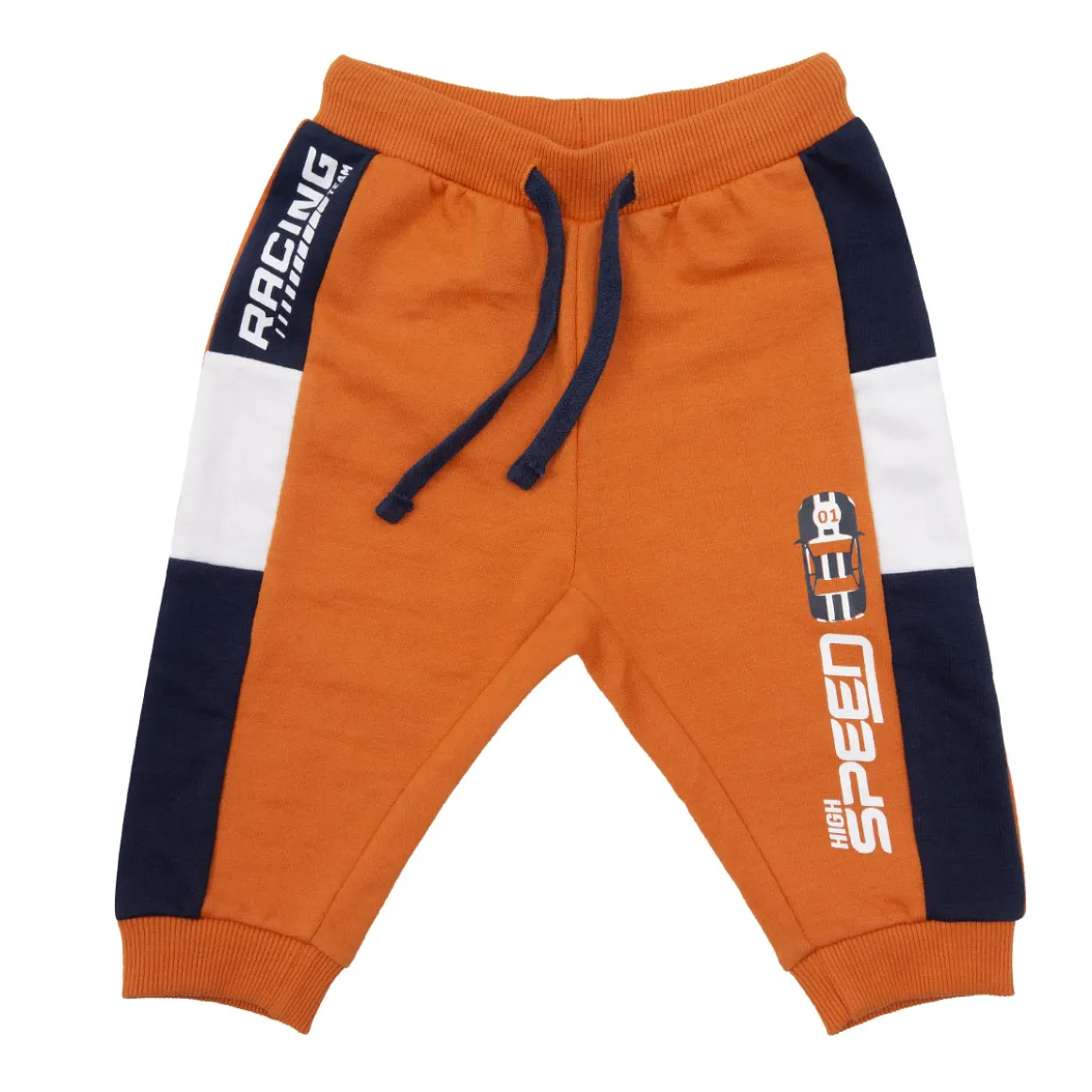 Pantalone bimbo felpato arancione