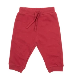 Pantalone french terry bimbo bordeaux