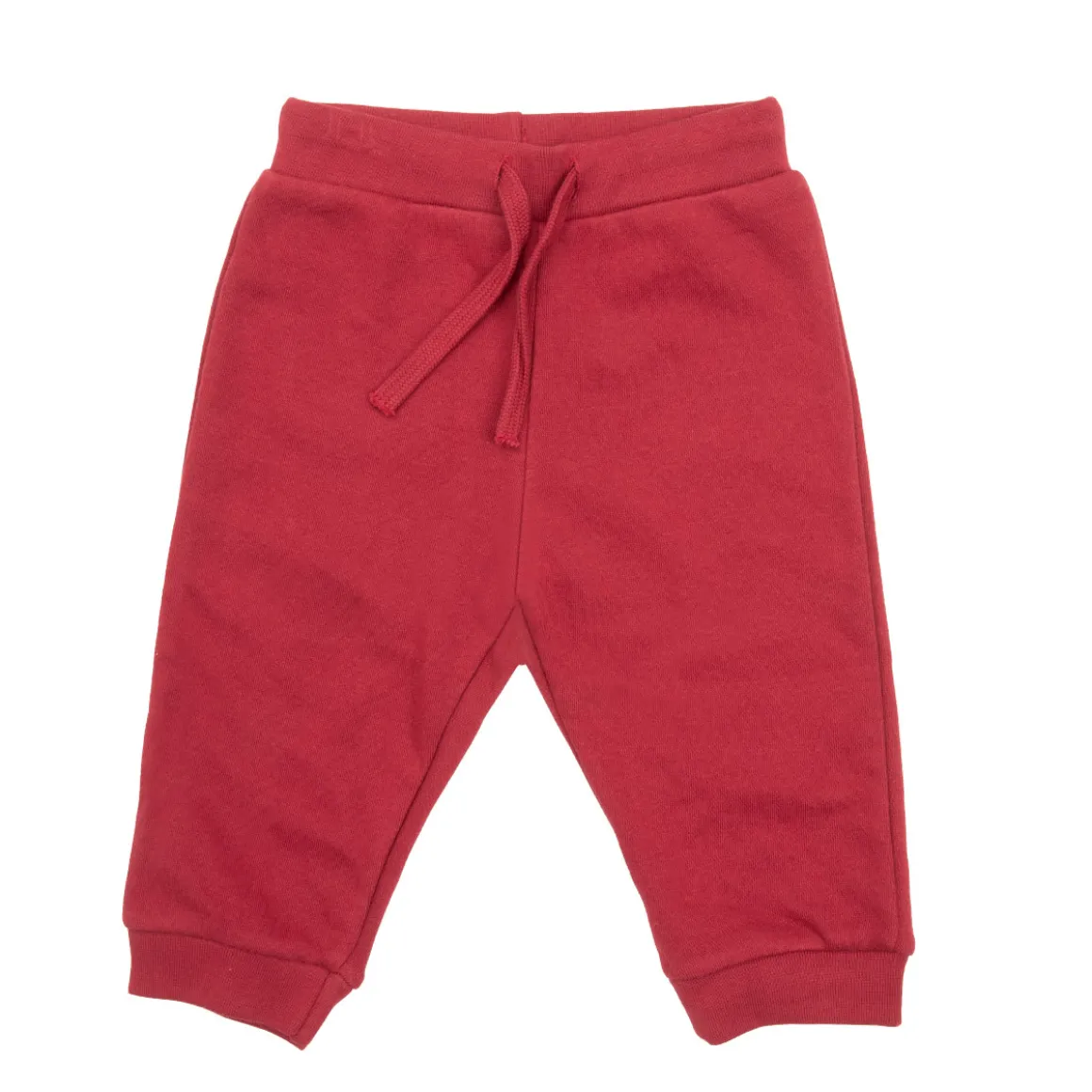 Pantalone french terry bimbo bordeaux