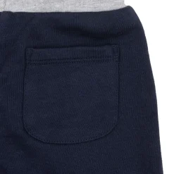 Pantalone french terry bimbo blu/grigio
