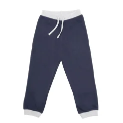 Pantalone french terry bimbo blu