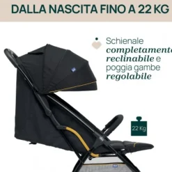Passeggino glee grey melange – chicco