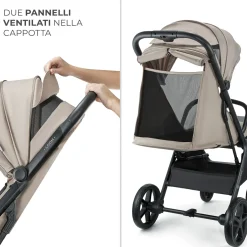 Passeggino leggero loom linen beige – kinderkraft