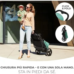 Passeggino leggero rine black – kinderkraft