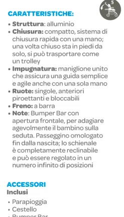 Passeggino trolley me stone