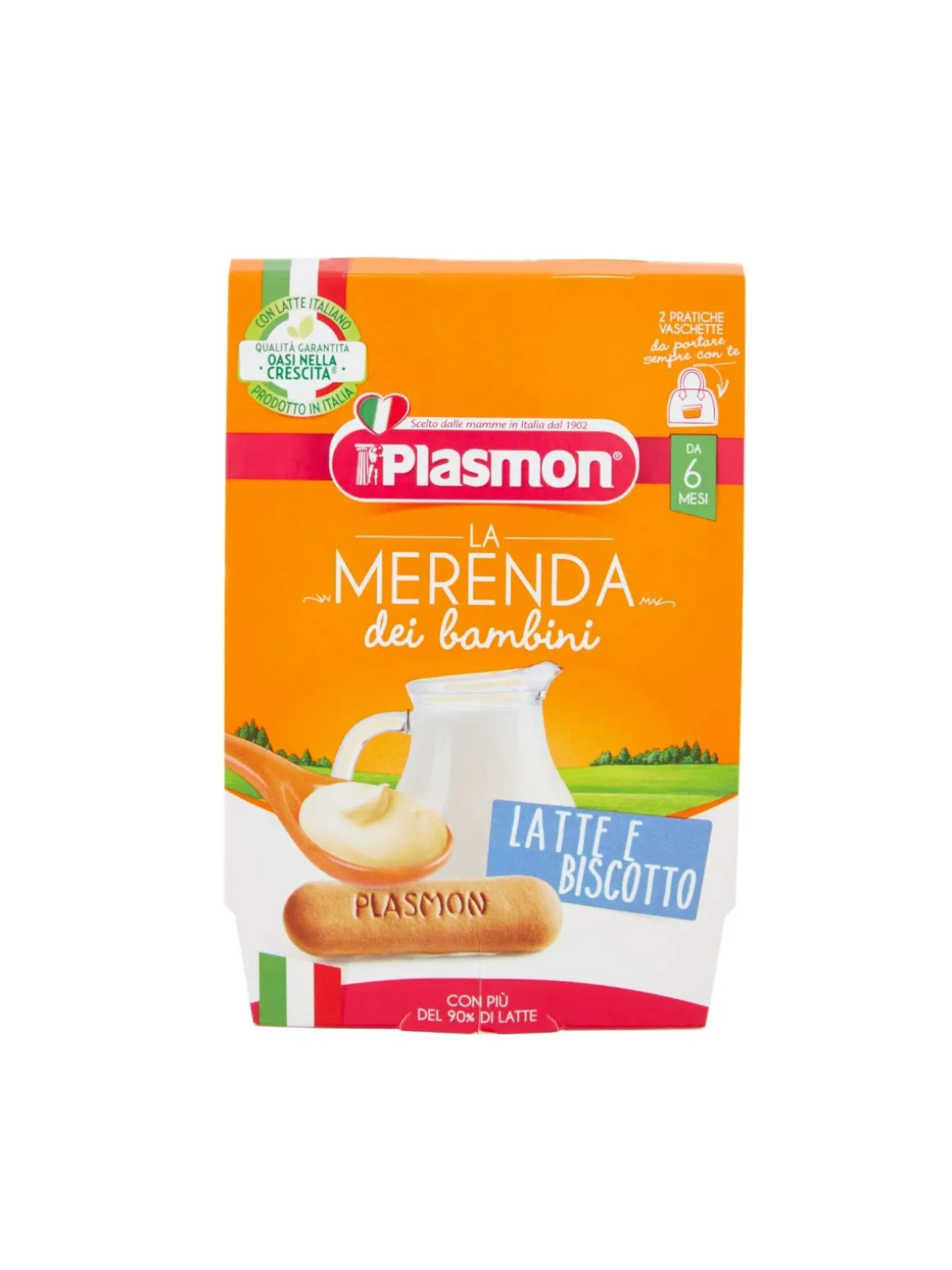 Plasmon – merenda latte biscotto – 2x120g