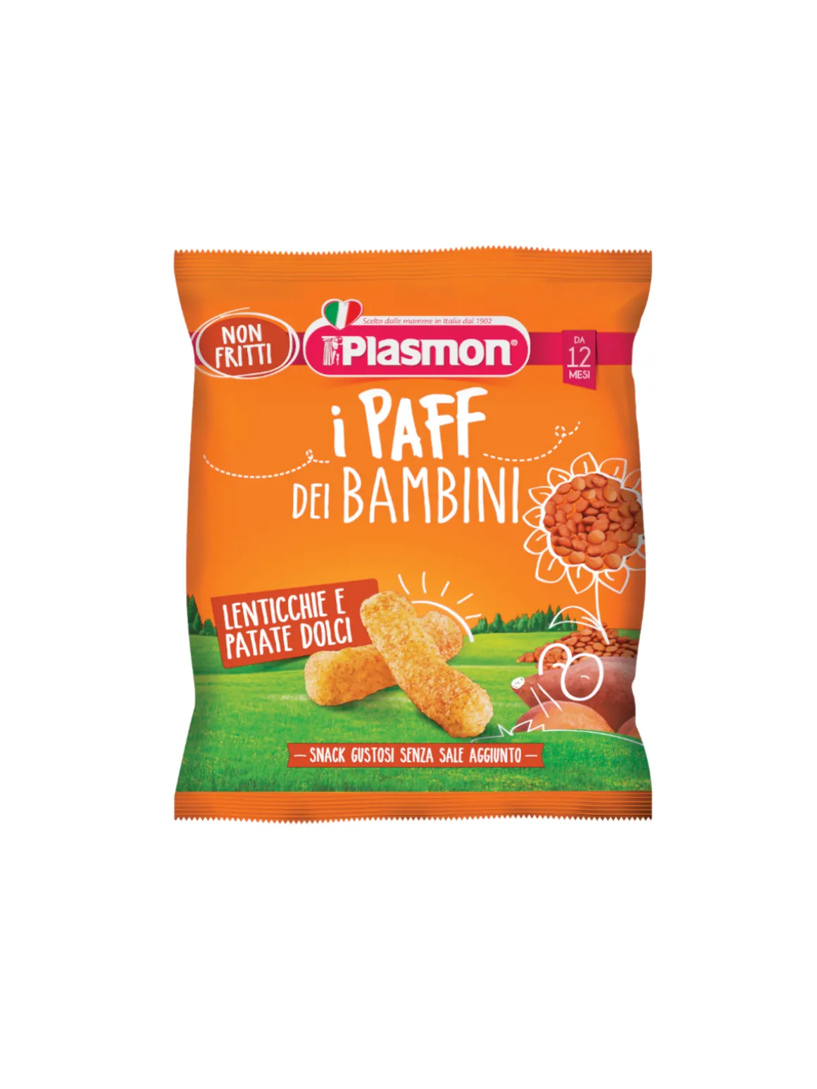 Plasmon – paff lenticchie e patate dolci 15 gr