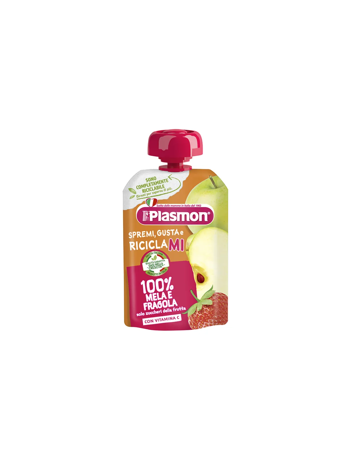 Plasmon – spremi e gusta mela – fragola – 100g