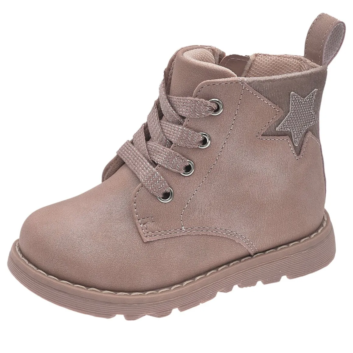 Polacchino flemma zip stringhate rosa con stella – chicco