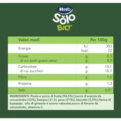 Pouch bluey ban pera arancia biscotto 100g – hero