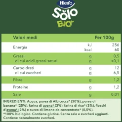 Pouch frutta & avena con albicocca banana e avena 100 gr – hero solo