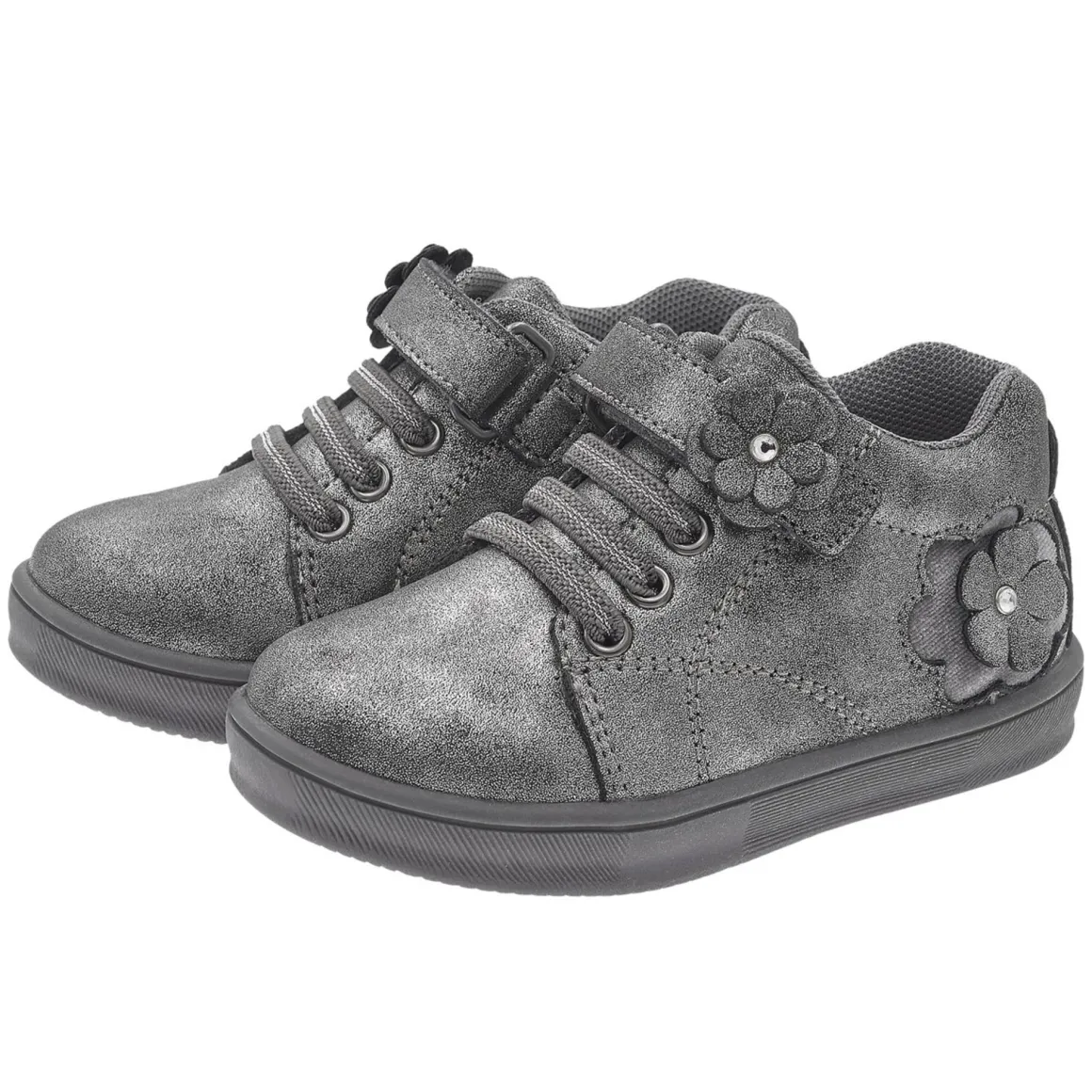 Scarpa fallas acciaio stringata con fiore – chicco