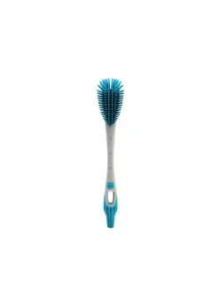 Scovolino ergonomico per biberon blu