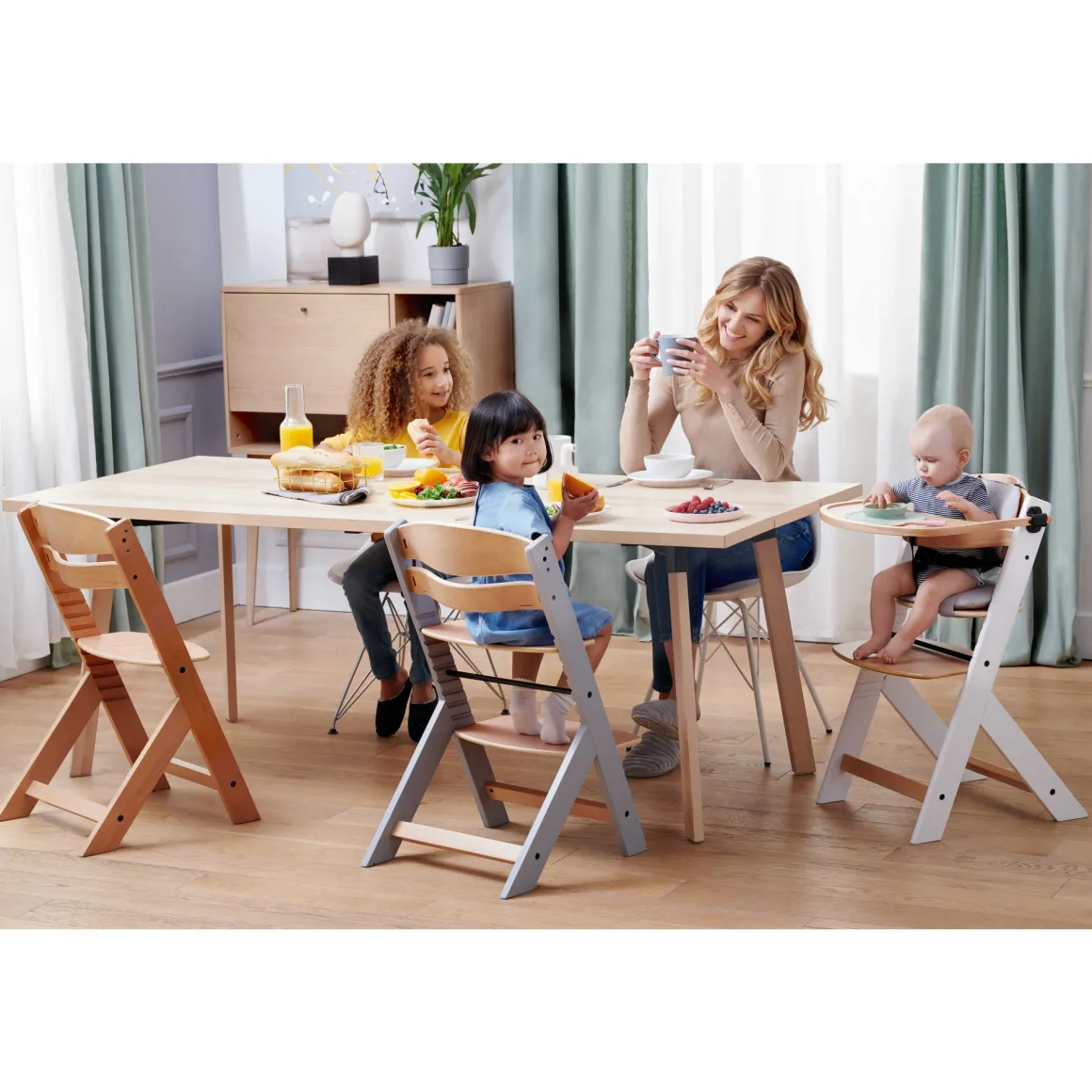 Seggiolone pappa enock natural wood – kinderkraft