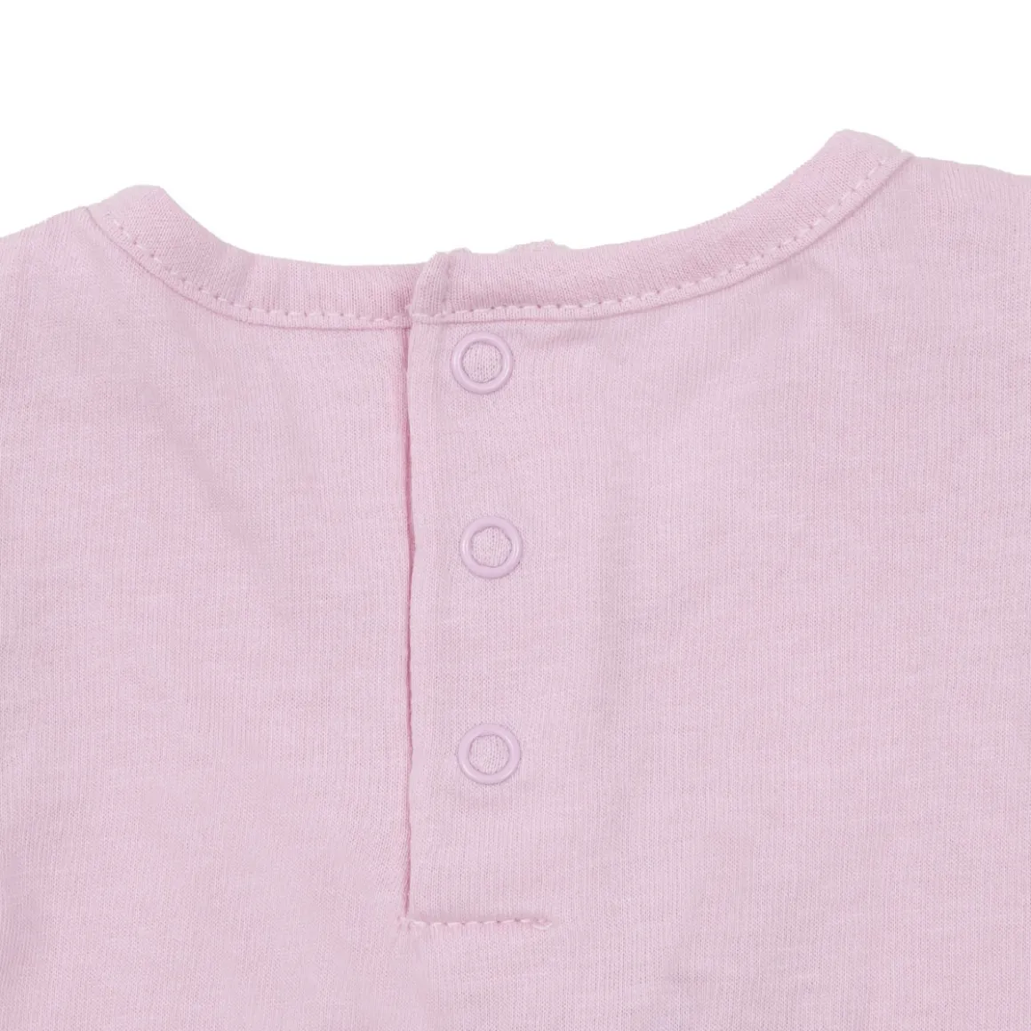 Set 2 pezzi jersey canotta e shorts bimba rosa/giallo