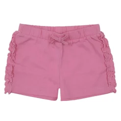 Shorts bimba rosa con frill
