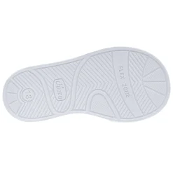 Sneaker bimba con doppio strappo
