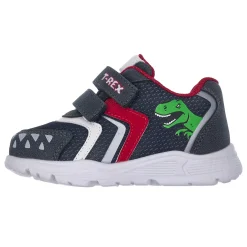 Sneaker con suola leggera e doppio strappo