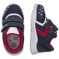 Sneaker con suola leggera e doppio strappo