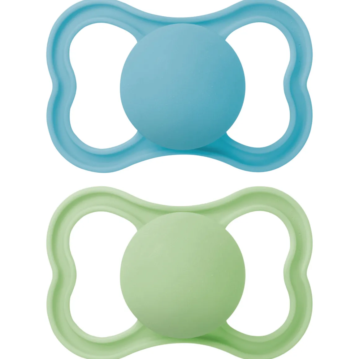 Succhietti air 6+ caucciù bio-circolare conf. doppia verde/blu – mam
