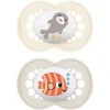 Succhietti original 16+ silicone bio-circolare conf. doppia grigio/beige – mam