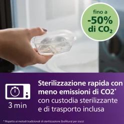 Succhietti ultra start 0-2m day pastello verde e blu , a base vegetale – set da 2 ciucci – philips avent