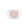 Succhietto nuova collezione bonhomia con tettina sx pro. 0-6 mesi. decoro civetta rosa