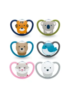 Succhietto space silicone 0-6 m colori assortiti