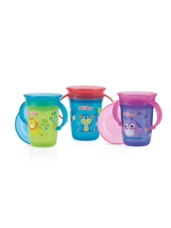 Tazza con manici 360° wonder cup 240 ml 6m+ colori assortiti