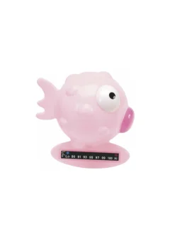 Termometro da bagno pesce palla rosa
