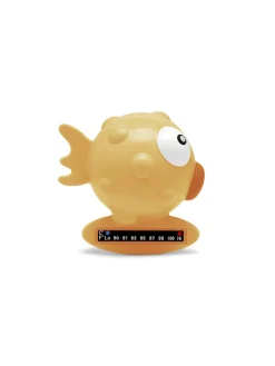 Termometro da bagno pesce palla arancio