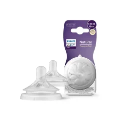 Tettarelle a risposta naturale 6m+ – set di 2 tettarelle senza bpa – philips avent