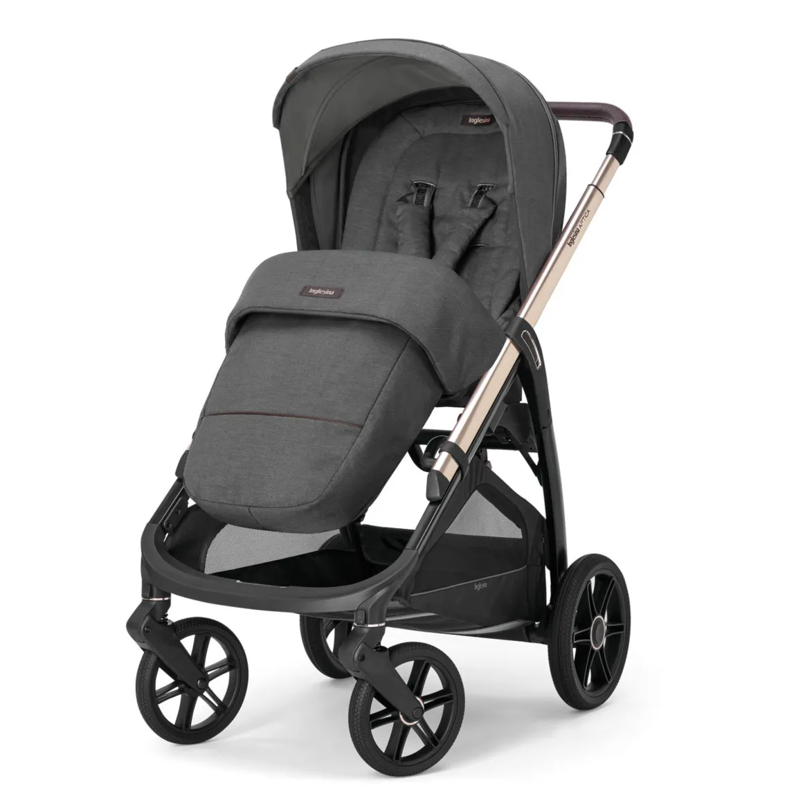 Trio system4 aptica drw rc velvet grey + telaio palladio – inglesina